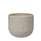 Vaso Cerâmico Singapura 12 Japi Branco