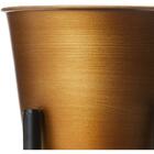 Vaso Chapecô Octave Em Metal Dourado Decorativo Com Suporte