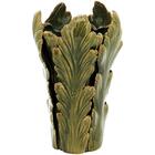 Vaso Cherrie Em Cerâmica Verde Home & Co Único 33x21cm