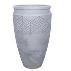 Vaso Cilindrico 44 Tribo Japi Cimento Queimado