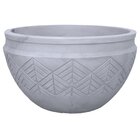 Vaso Cilindrico 75 Tribo Japi Cimento Queimado