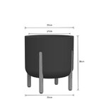 Vaso Cilíndrico Decore 33 Japi Chumba