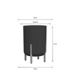 Vaso Cilíndrico Decore 34 Japi Chumbo