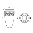 Vaso Cilíndrico E Prato Linha Tribo Macchiato - Japi