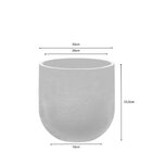 Vaso Cilíndrico Rustico 33 Japi Cimento