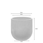 Vaso Cilíndrico Rustico 55 Japi Grafite