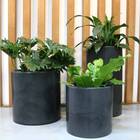 Vaso Cilindro (40x40) Antique Preto Vasart