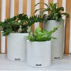 Vaso Cilindro (40x73) Antique Branco Vasart