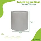 Vaso Cilindro (50x50) Antique Branco Vasart