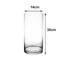 Vaso Cilindro Vidro 14x30cm