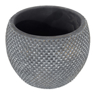 Vaso Cimento Fay Ouro Azul 12x16cm Ts