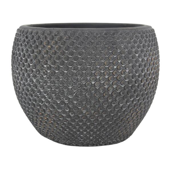 Vaso Cimento Fay Ouro Azul 14x18cm Ts