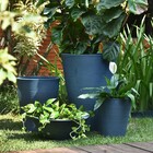 Vaso Circular Bali 35x40cm Jeans Eco Vasart