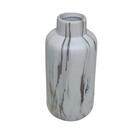 Vaso Com Detalhe Marmorizado Metálico Com Planta Caída