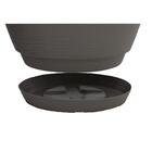 Vaso Com Prato Tramontina Asteca 38 Cm Em Polietileno Concreto