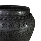 Vaso Comum Cerâmica Egito Preto 45x35cm Bella Art