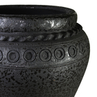 Vaso Comum Cerâmica Egito Preto 59x40cm Bella Art