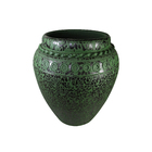 Vaso Comum Cerâmica Egito Verde 45x35cm Bella Art
