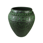 Vaso Comum Cerâmica Egito Verde 9x40cm Bella Art
