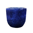 Vaso Comum de Cerâmica Bag Azul 34x38x34cm Bella Art Vetrificados