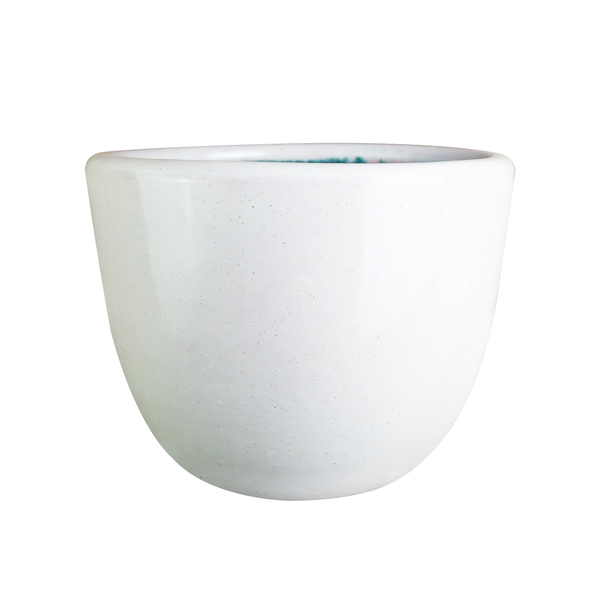 Vaso Comum de Cerâmica Bag Branco 34x38x34cm Bella Art Vetrificados