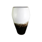 Vaso Comum de Cerâmica Firenze Preto 65x33x65cm Bella Art Vetrificados