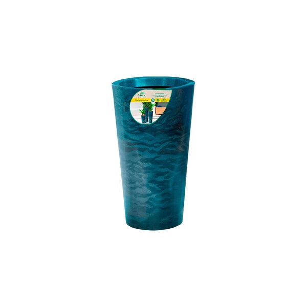 Vaso Comum de Plástico Alcantara Azul 50x29x29cm Verdy