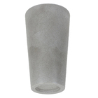 Vaso Comum de Plástico Alcantara Branco 50x29x29cm Verdy