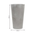 Vaso Comum de Plástico Alcantara Branco 50x29x29cm Verdy
