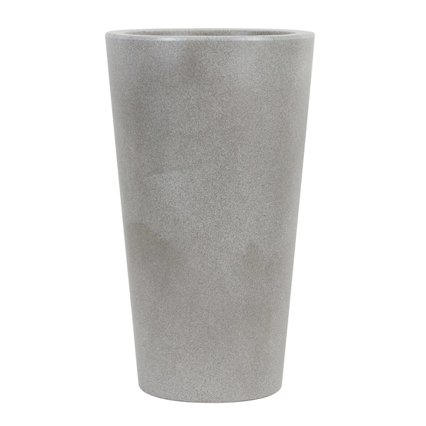 Vaso Comum de Plástico Alcantara Branco 50x29x29cm Verdy