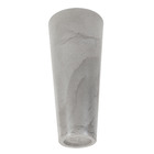 Vaso Comum de Plástico Alcantara Branco 75x33x33cm Verdy