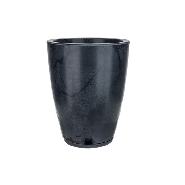 Vaso Comum de Plástico Amsterda Preto 44x34x34cm Floridis
