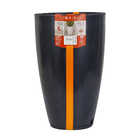 Vaso Comum de Plástico Amsterda Preto 65x41x41cm Floridis