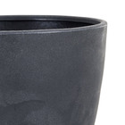 Vaso Comum de Plástico com Prato Samba Preto 44x44cm Naterial