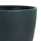 Vaso Comum de Plástico com Prato Samba Verde 44x44cm Naterial