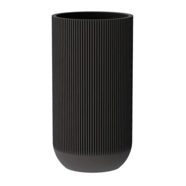 Vaso Comum de Plástico Fringe Chumbo 84x33x33cm Japi