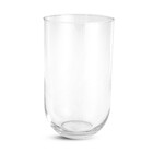 Vaso Comum de Vidro Cristal 31x18x18cm Mart