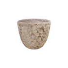 Vaso Comum Médio Cerâmica 14x17cm Areia Floral Atlanta