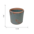 Vaso Comum Pequeno Cerâmica 6,6x8cm Tiffany Floral Atlanta