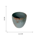Vaso Comum Pequeno Cerâmica 9,9x12,3cm Tiffany Floral Atlanta