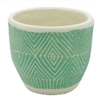 Vaso Concreto Verde - 14,5 X 14,5 X 12,5 Cm