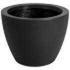 Vaso Cone Baixo 22 Preto Absoluto