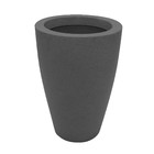 Vaso Cone Liso 38x55cm Cinza
