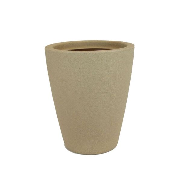 Vaso Cone Riscatto Vogue Cor Areia 30x24 Cm