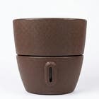 Vaso Cone Vietnamita (22x24) Cor Marrom Absoluto Brota