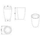 Vaso Cônico Moderno 30 Japi