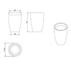 Vaso Cônico Moderno 30 Japi