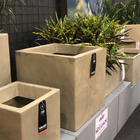 Vaso Cubo 40 X 40 Cm Branco Vasart