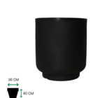 Vaso Cumbuca Alongada G Preto Absoluto