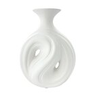 Vaso De Cerâmica Branco Abstrato